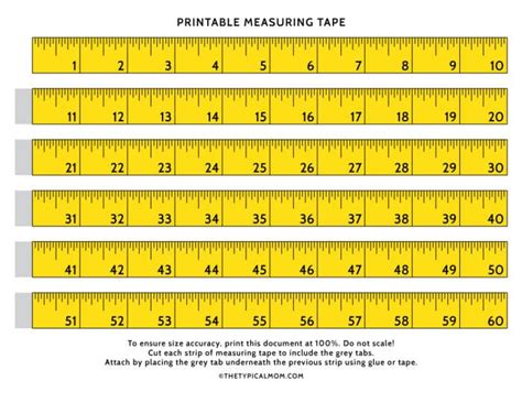 Printable Measuring Tape